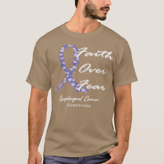 Camiseta Fe De Conciencia Sobre El Cáncer Esofágico Por Tem