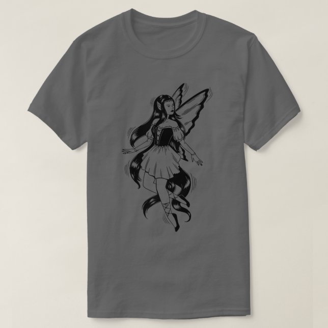 Camiseta Fe de hadas oscuras Alas mágicas de mosca (Diseño del anverso)