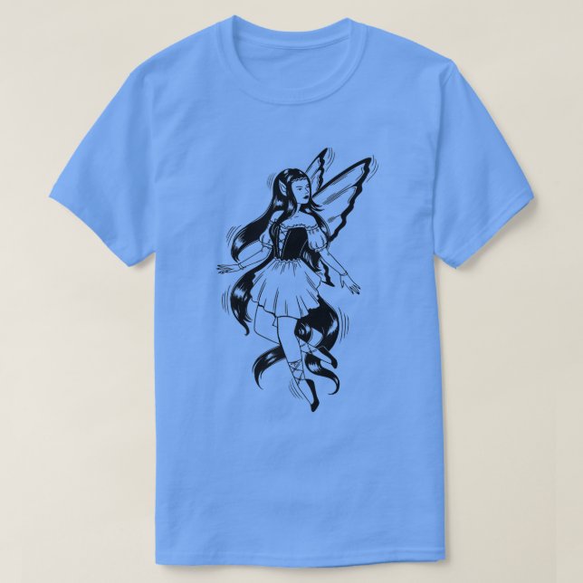 Camiseta Fe de hadas oscuras Magic Magical Fly Wings T-Shir (Diseño del anverso)