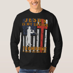 Camiseta Fe de la Brassy: Jesús es mi Salvador, Trombone es