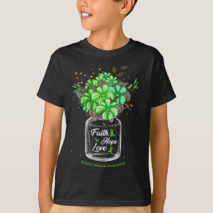 Camiseta Fe de la enfermedad Amor Esperanza Flor Conciencia