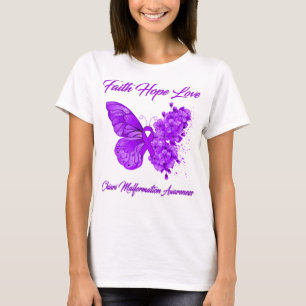 Camiseta Fe de la Mariposa Esperanza Amar la Malformación d