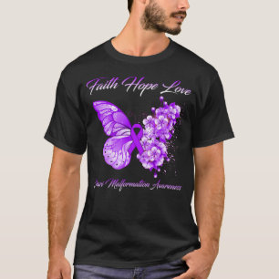 Camiseta Fe de Mariposa Esperanza Amar La Malformación De C