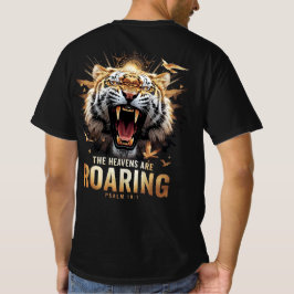 Camiseta Fe de Rugido Salmo 19:1 Gráfico Cristiano de Tigre