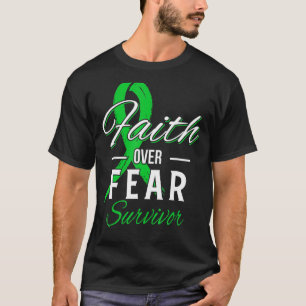 Camiseta Fe de sobreviviente de glaucoma por miedo Cinta ve