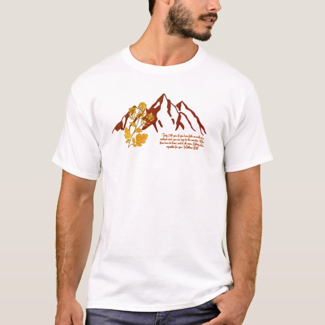 Camiseta Fe de una semilla de mostaza (Anverso)