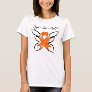 Camiseta Fe del amor de la esperanza del cáncer de la