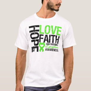 Camiseta Fe del amor de la esperanza del linfoma