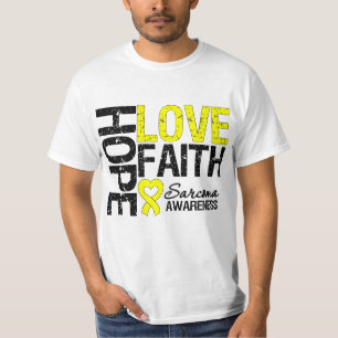 Camiseta Fe del amor de la esperanza del sarcoma