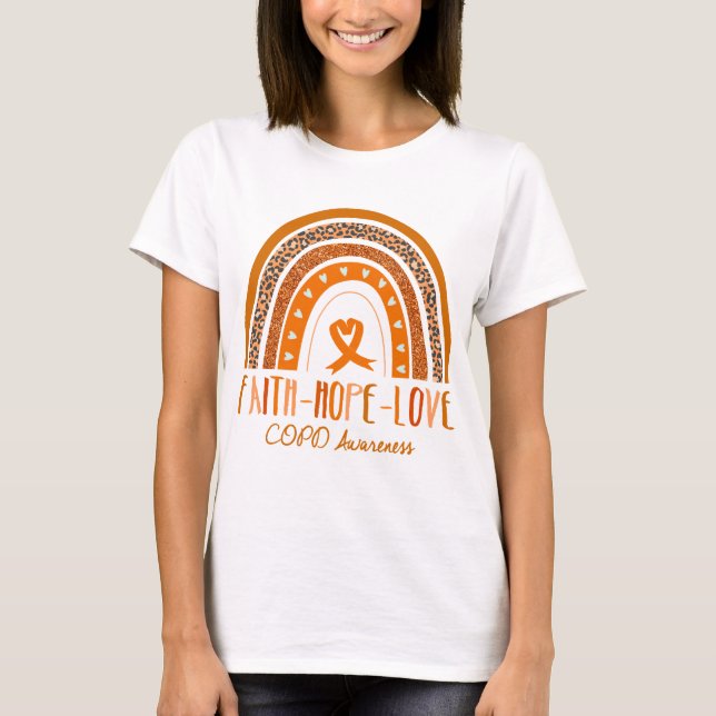 Camiseta Fe del Arcoiris Esperanza Amar la Conciencia de la (Anverso)