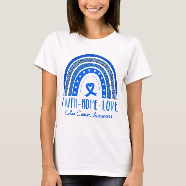 Camiseta Fe del Arcoiris Esperanza Amor Conciencia sobre el (Anverso)