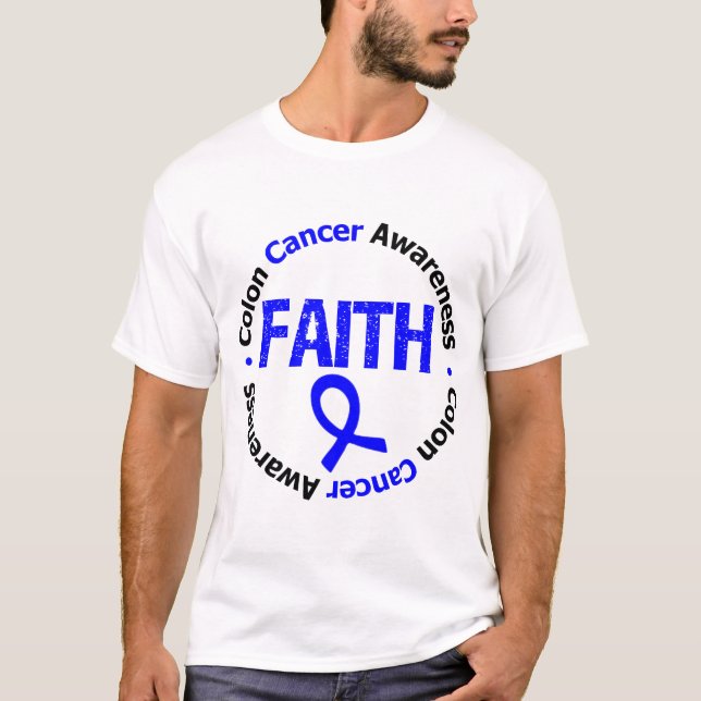 Camiseta Fe del cáncer de colon (Anverso)