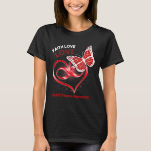 Camiseta Fe del Corazón Esperanza Amor Enfermedad del Coraz