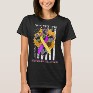 Camiseta Fe del Girasol Esperanza Amor Hepatitis Autoinmune