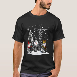 Camiseta Fe divertida Esperanza Amor Jesús Navidades Snowma