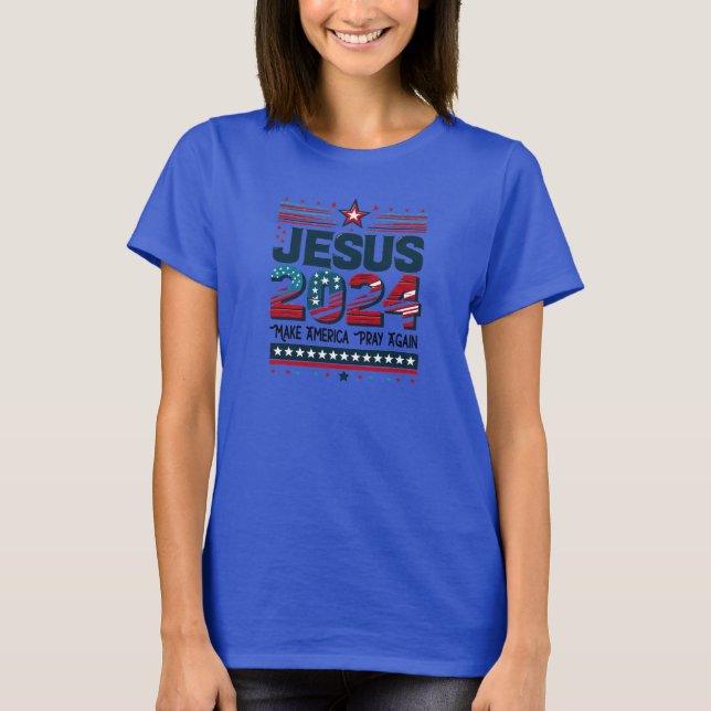 Camiseta Fe en el Futuro: Jesús 2024 (Anverso)