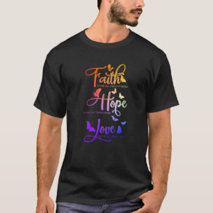 Camiseta Fe Esperanza Amar A Jesús Por Las Mujeres Niños