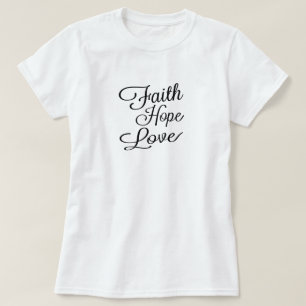 Camiseta Fe Esperanza Amor