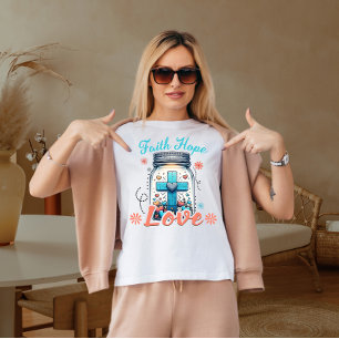 Camiseta Fe esperanza amor