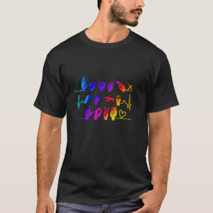 Camiseta Fe Esperanza Amor ASL Lengua de Señas Americana La