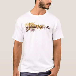 Camiseta Fe, esperanza, amor - Brown