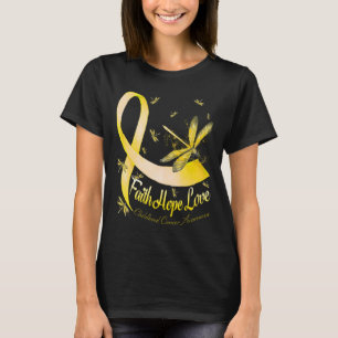 Camiseta Fe Esperanza Amor Conciencia de Cáncer Infantil Dr