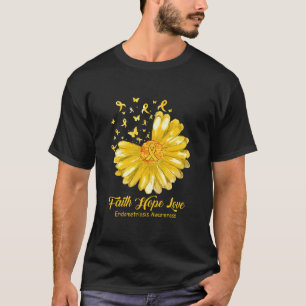 Camiseta Fe Esperanza Amor Conciencia de Endometriosis