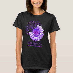 Camiseta Fe Esperanza Amor Conciencia de la Enfermedad de C