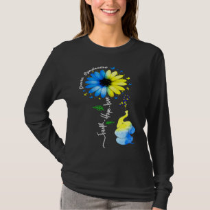 Camiseta Fe Esperanza Amor Conciencia Síndrome de Down el A