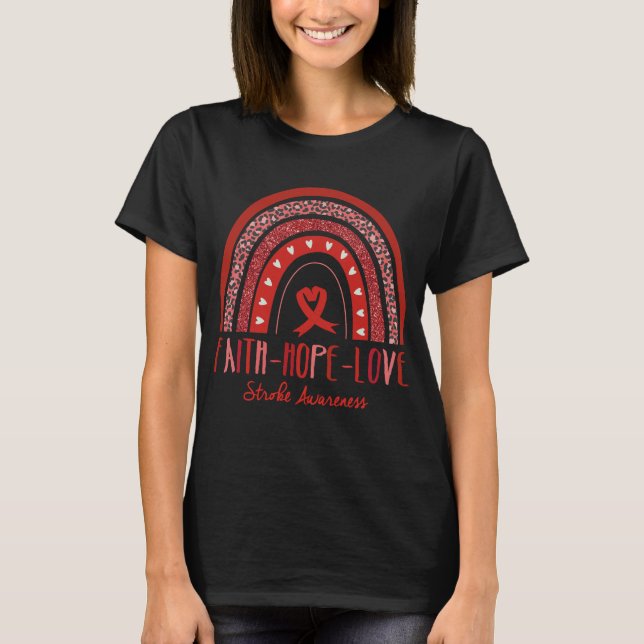 Camiseta Fe Esperanza Amor Golpe Conciencia Arcoíris (Anverso)