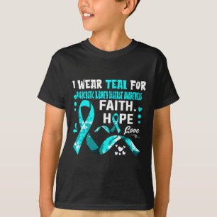 Camiseta Fe Esperanza Amor Uso Verde Turquesa Por Riñón Pol
