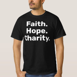 Camiseta Fe Esperanza Caridad – Minimalista Cristiano Moder
