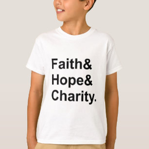 Camiseta Fe Esperanza Caridad   Santos Mártires Cristianos