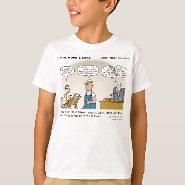 Camiseta Fe, esperanza y amor (Anverso)