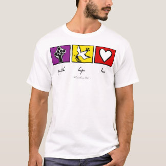 Camiseta fe, esperanza y amor