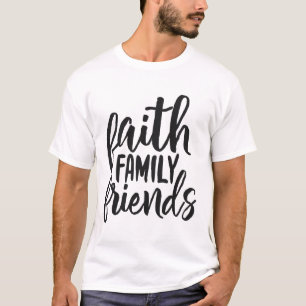 Camiseta Fe Familia Amigos Religiosos Arte de palabra