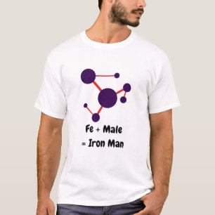 Camiseta Fe + Hombre Es Igual A Hierro Hombre Púrpura