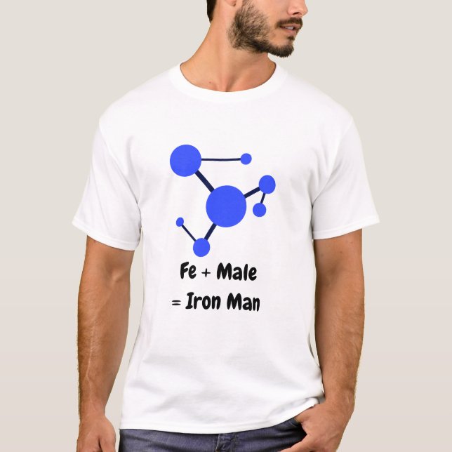 Camiseta Fe + Hombre Es Igual Al Hombre De Hierro (Anverso)
