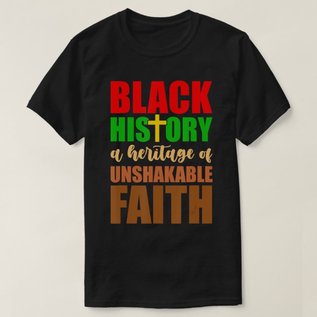 Camiseta Fe inquebrantable Mes de Historia Negra BLM Melani (Diseño del anverso)