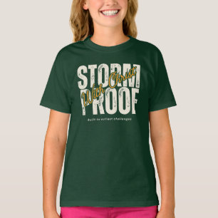 Camiseta Fe Jesús Cristo Oración Verde Gráfico