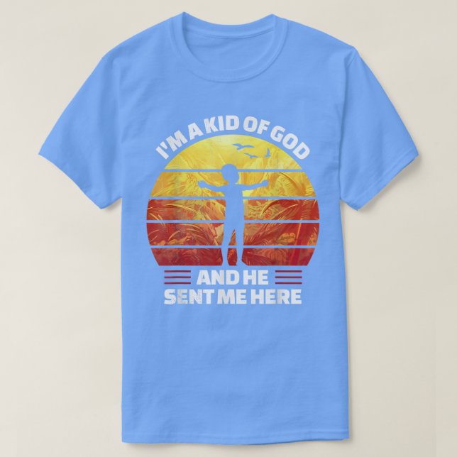 Camiseta Fe, Jesús, Dios, soy hijo de Dios y me envió (Diseño del anverso)