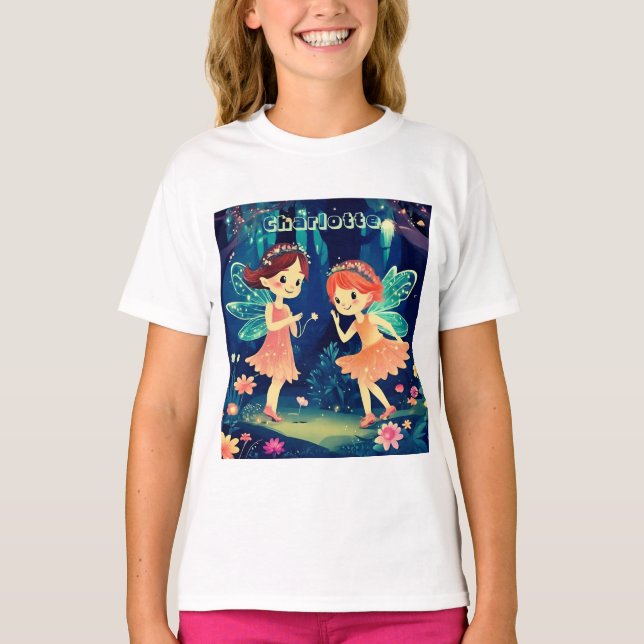 Camiseta Fe Jugando En El Encantado Nombre Del Bosque (Anverso)