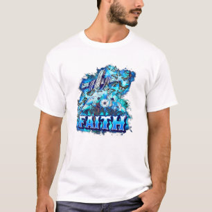 Camiseta Fe Luz Jesús Fe Retro Fe Mariposa Bib