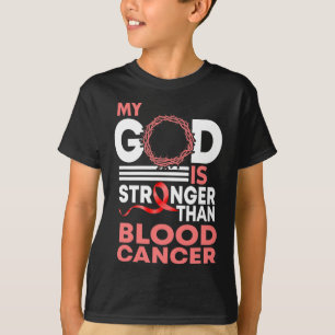 Camiseta Fe Mi Dios Es Más Fuerte Que Conciencia Del Cáncer