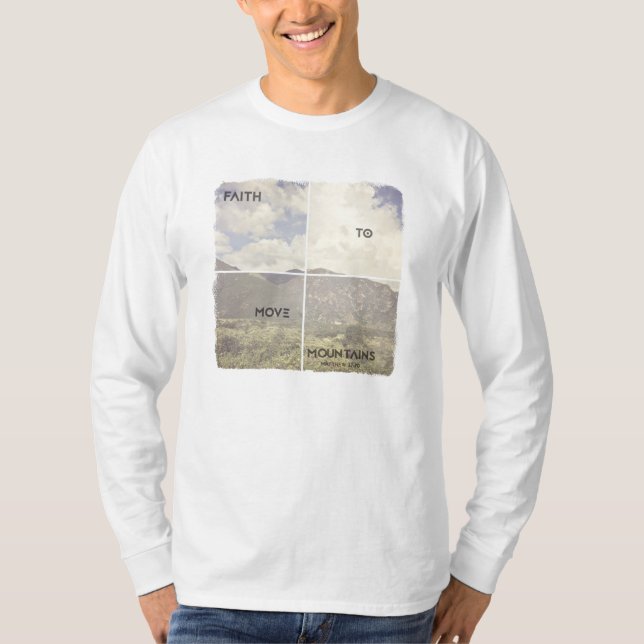 Camiseta Fe para mover las montañas (Anverso)