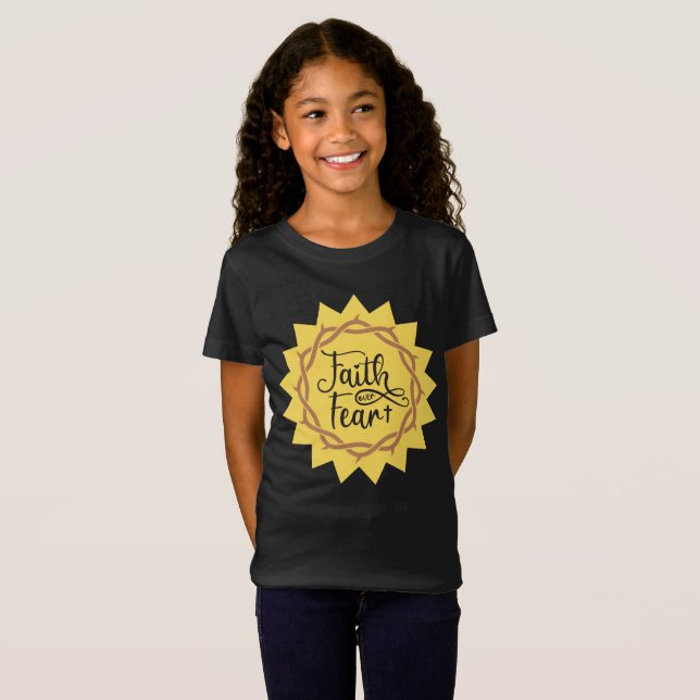 Camiseta fe por miedo (Anverso completo)