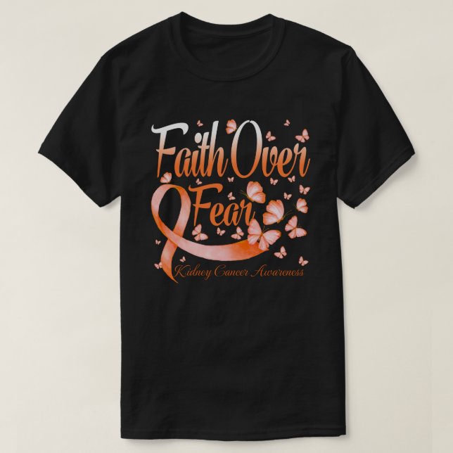 Camiseta Fe por miedo Conciencia sobre el cáncer de riñón M (Diseño del anverso)