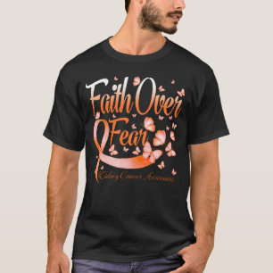 Camiseta Fe por miedo Conciencia sobre el cáncer de riñón M