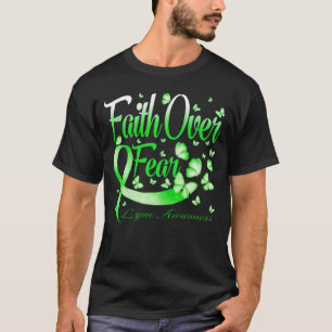 Camiseta Fe por miedo Lyme Awareness Butterfly