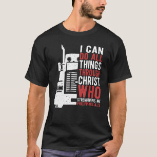 Camiseta Fe puedo hacer todas las cosas a través de cristia